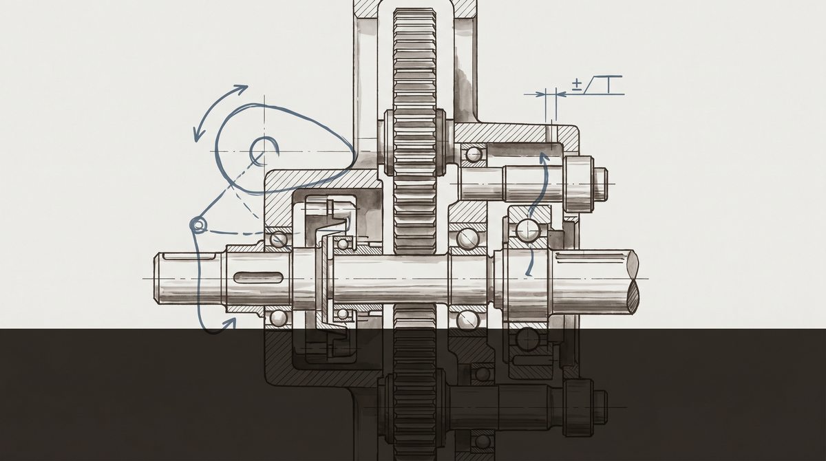 An agent figure diverging from its original design blueprint, suggesting emergent stance formation
