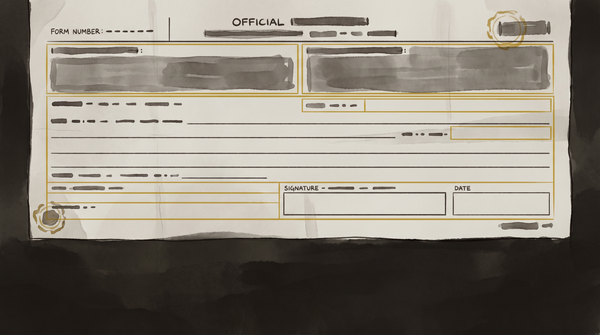 A blank government comment form with empty signature and date fields — the apparatus of participation with no response.