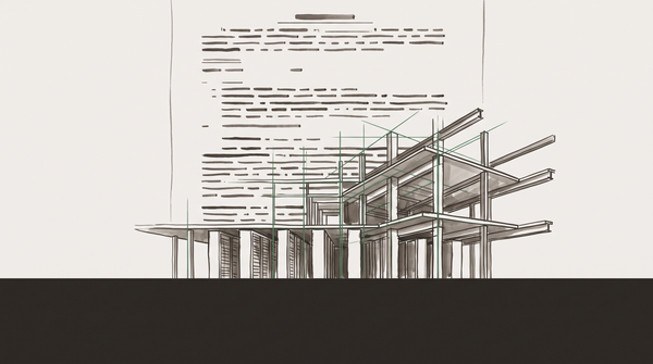 Abstract visualization of AI compute infrastructure as a contested resource